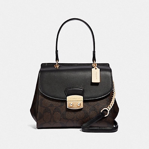 COACH AVARY CROSSBODY IN SIGNATURE CANVAS EUC - Picture 1 of 17